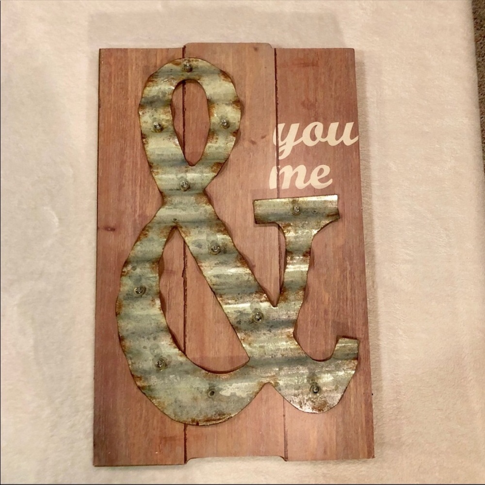 Studio Decor ‘You & Me’ Marquee Sign NIB